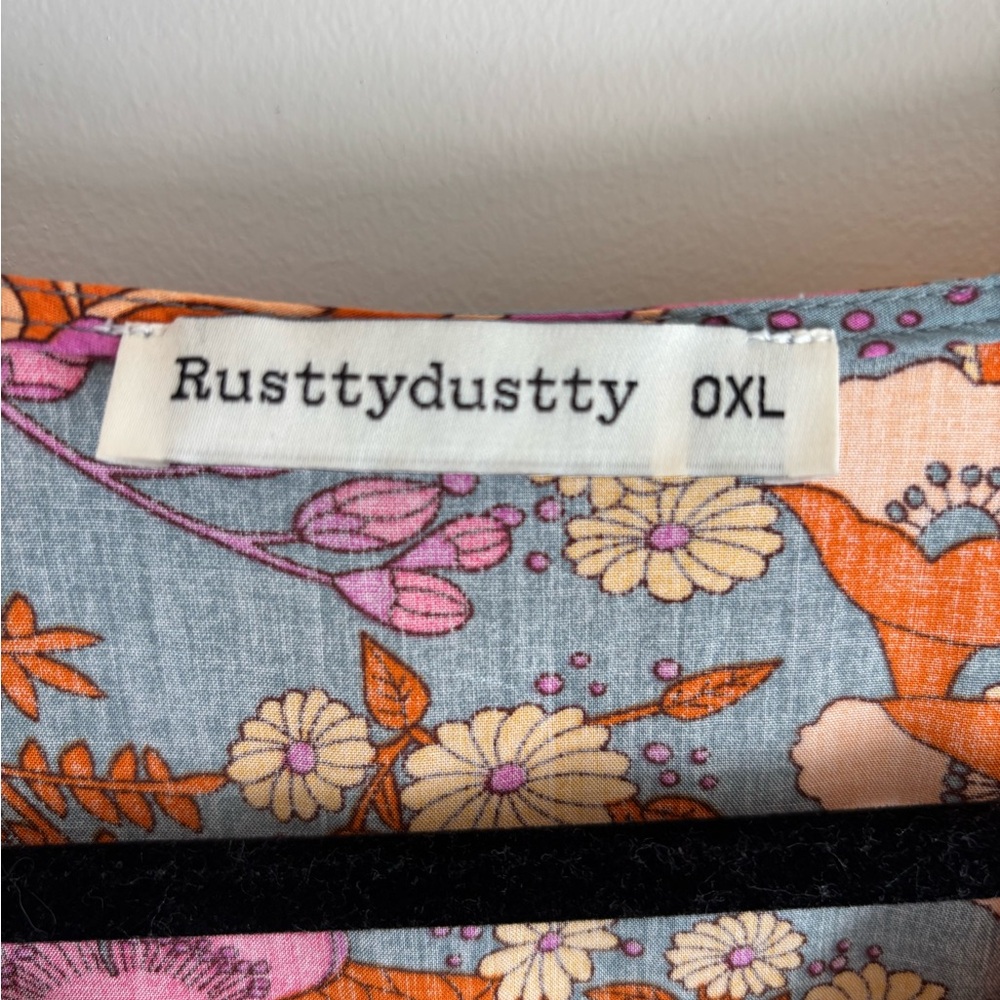 Rusttydustty Floral Boho Romper with Vibrant Colors - Picture 3 of 5